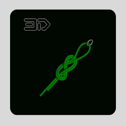 Rethreaded figure eight